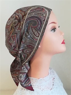 Шапочки после химиотерапии Бандана Шелк 100% 111730 - фото 29923