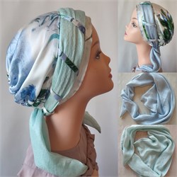 Тюрбан "Диагональка" Шелк 100% 112315-1